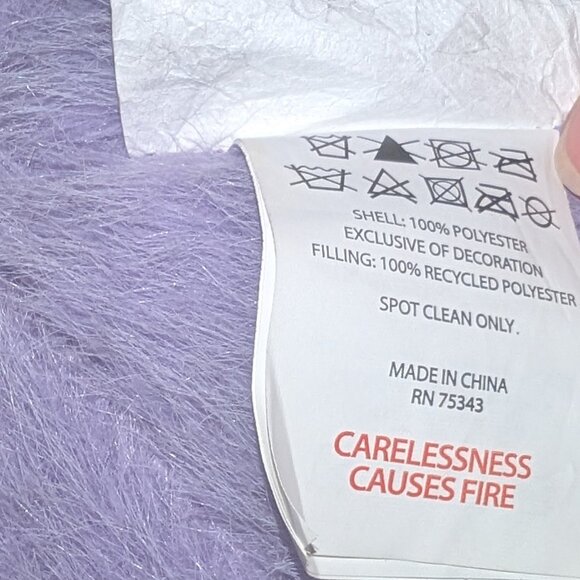 NEW Cynthia Rowley Curious Purple Spider Accent Pillow Plush Toy - Picture 4 of 4